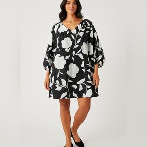 solid blue dress Midnight Blue Solid Dress– Be Yourself main image 1